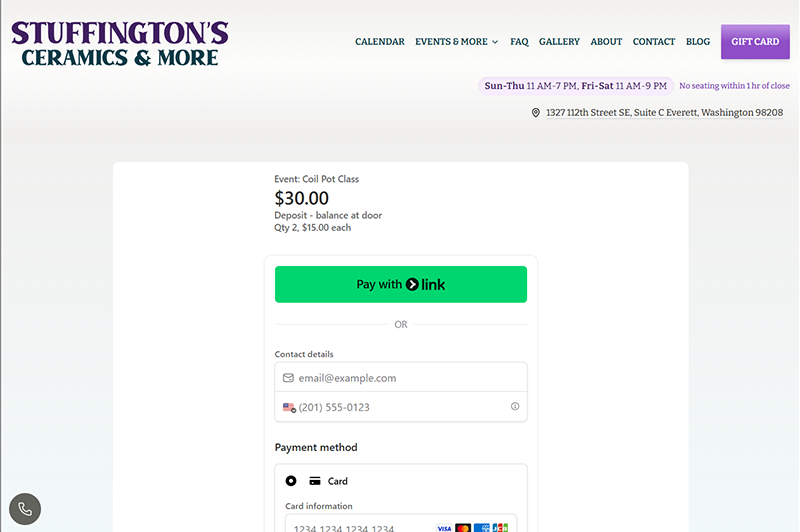 Stuffington's Stripe Payment Integration