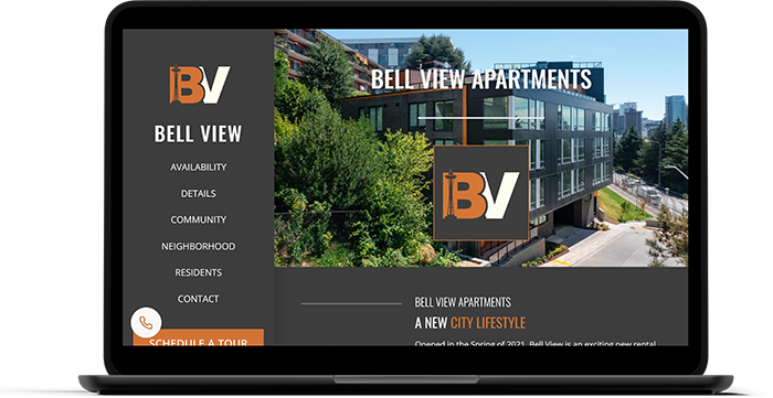 Bell View Laptop Device Mock
