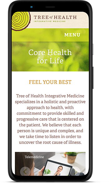 Tree of Health Mobile Device Mock